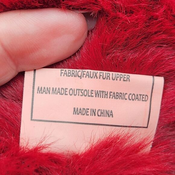 Juicy Couture King Cozy Cold Weather Boots Red Pull On Faux Suede Fur 8 NWT - Picture 9 of 10